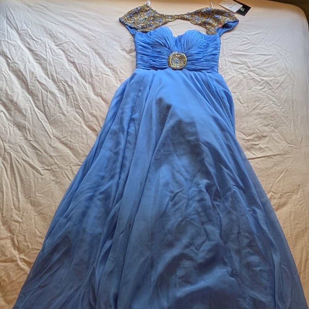 Sherri Hill Periwinkle Prom Dress